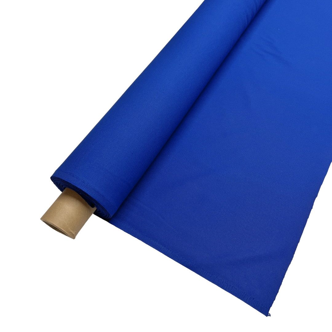 Baumwolldrell Matratzenbezug blau