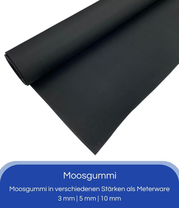 addys-onlinesale Moosgummi selbstklebend 10cm breit riesige Auswahl  Industriequalität (3mm stark, 1,2m lang)
