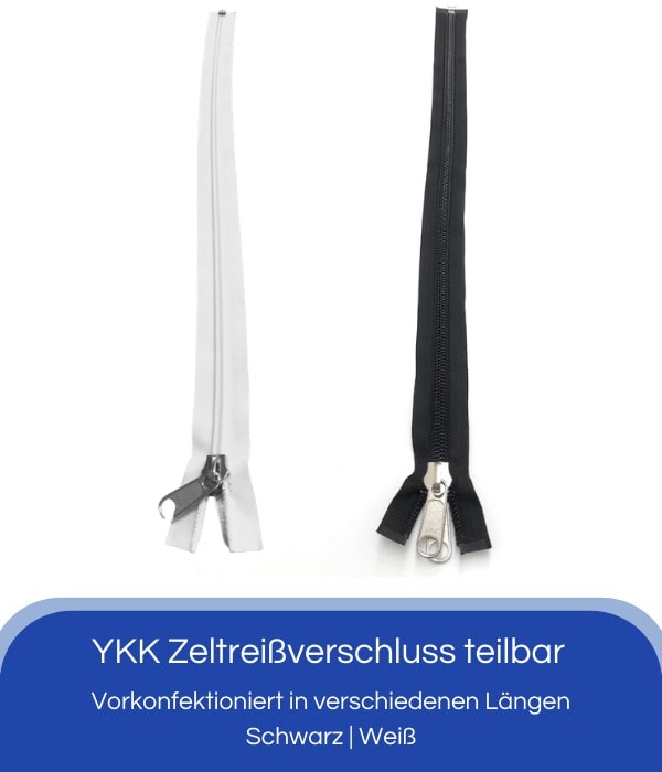 YK905009 YKK,Zeltreißverschluss 500cm schwarz 