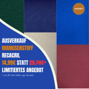 Angebot: RECacril Acrylmarkisenstoff zum halben Preis