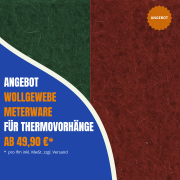 Angebot Wollgewebe Meterware für THermovorhänge ab 49,90 €*